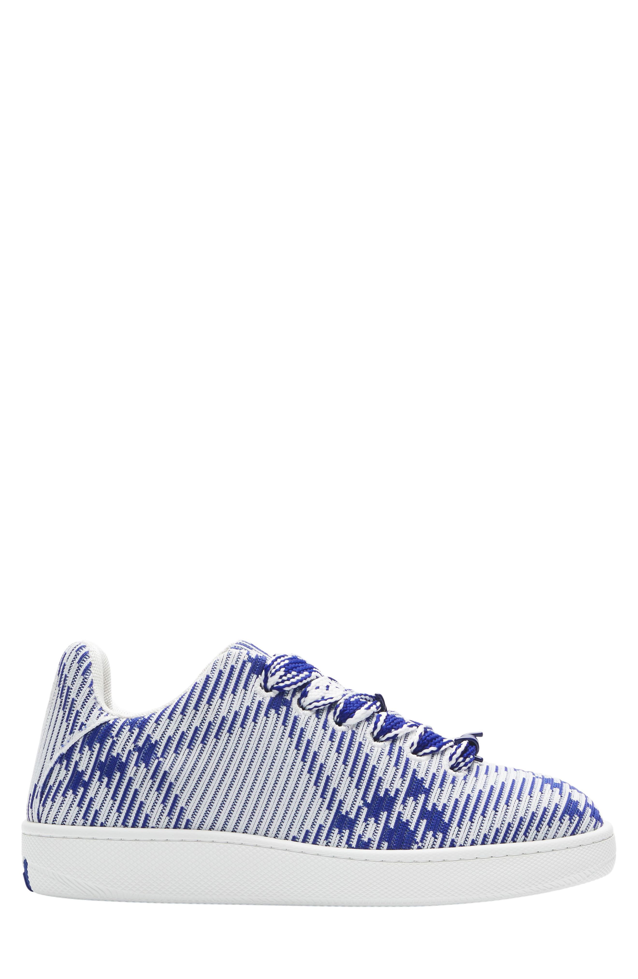 Burberry Check Knit Box Sneaker, Main, color, 