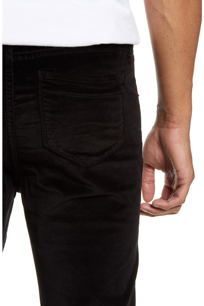 Greyson Velveteen Skinny Fit Jeans, Alternate, color, VELVET NOIR