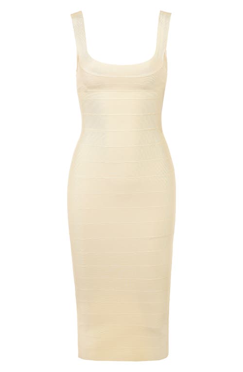 House Of Cb The Og Bandage Midi Dress In Neutral