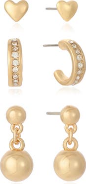 Ettika Set of 3 CZ Earrings
