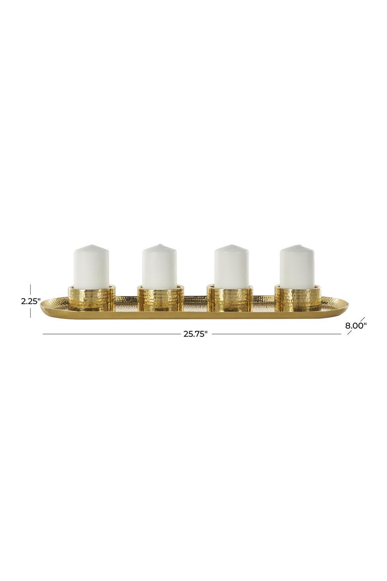 Hammered Candelabra, Alternate, color, GOLDTONE