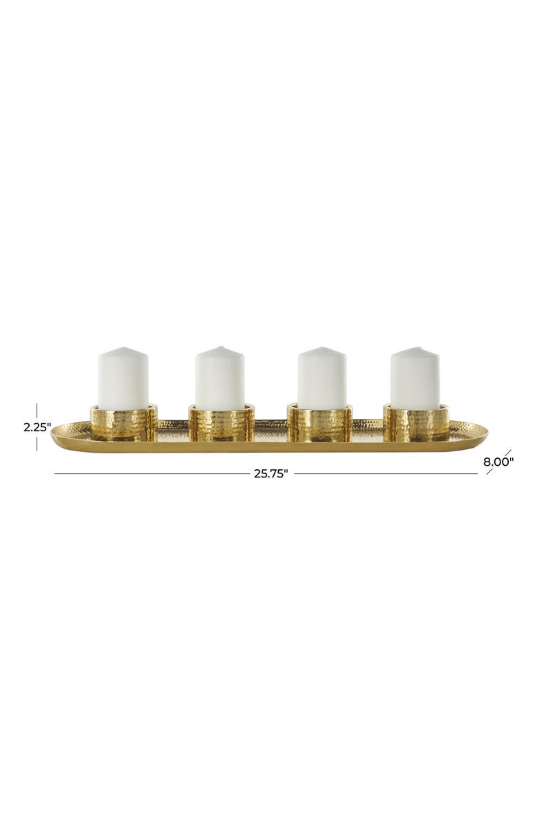 UMA Hammered Candelabra, Alternate, color, Goldtone