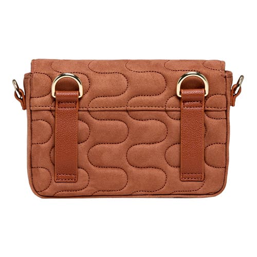 Wolf Mimi Swirl Shoulder Bag With Scarf In Nutshell Brown