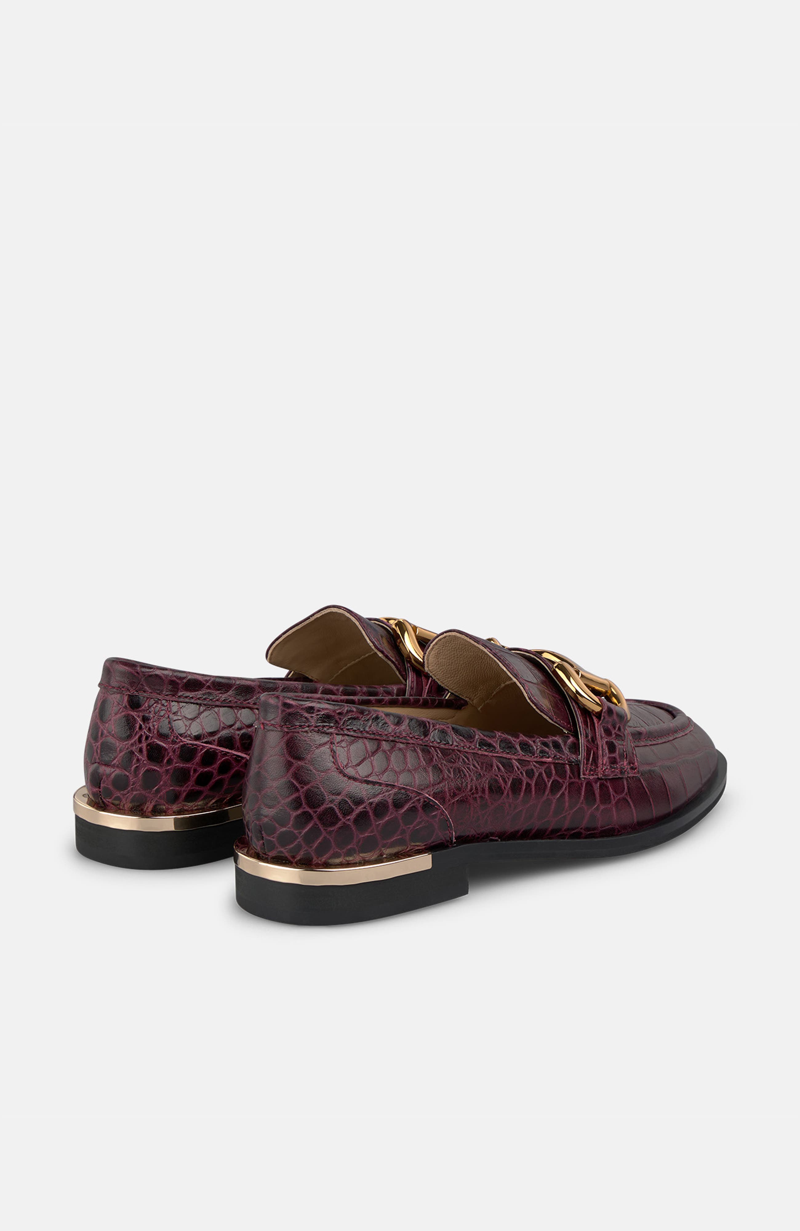 Metallic Stirrup Moccasin, Alternate, color, Wine