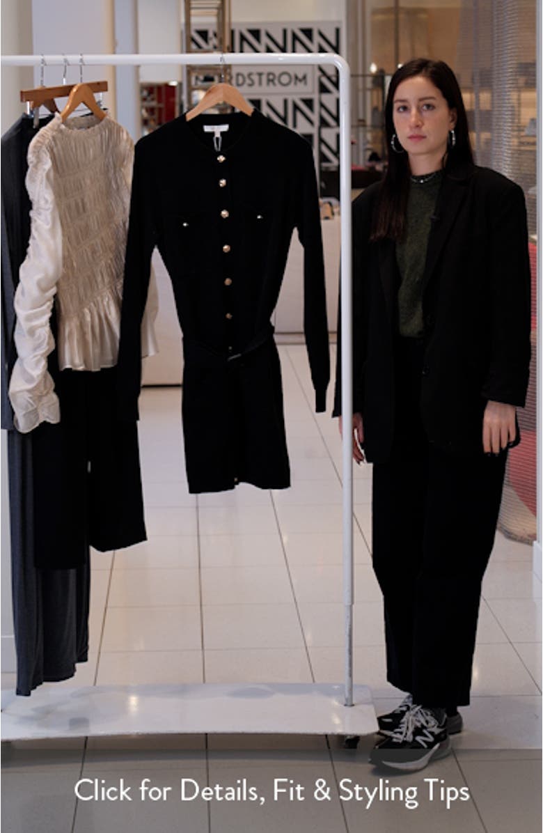 Becca Belted Long Sleeve Sweater Minidress, sales video thumbnail