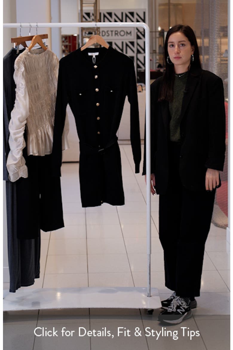 Becca Belted Long Sleeve Sweater Minidress video