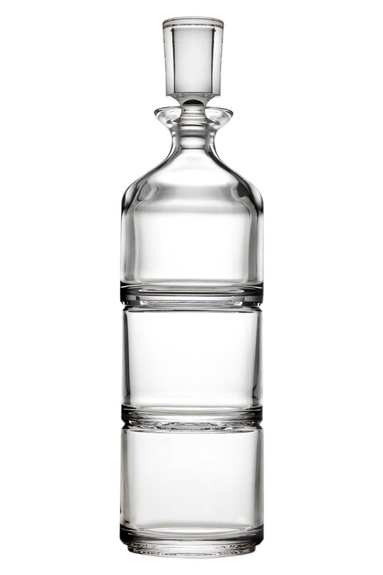 4-Piece Duet Stacking Decanter Set, Main, color, CLEAR
