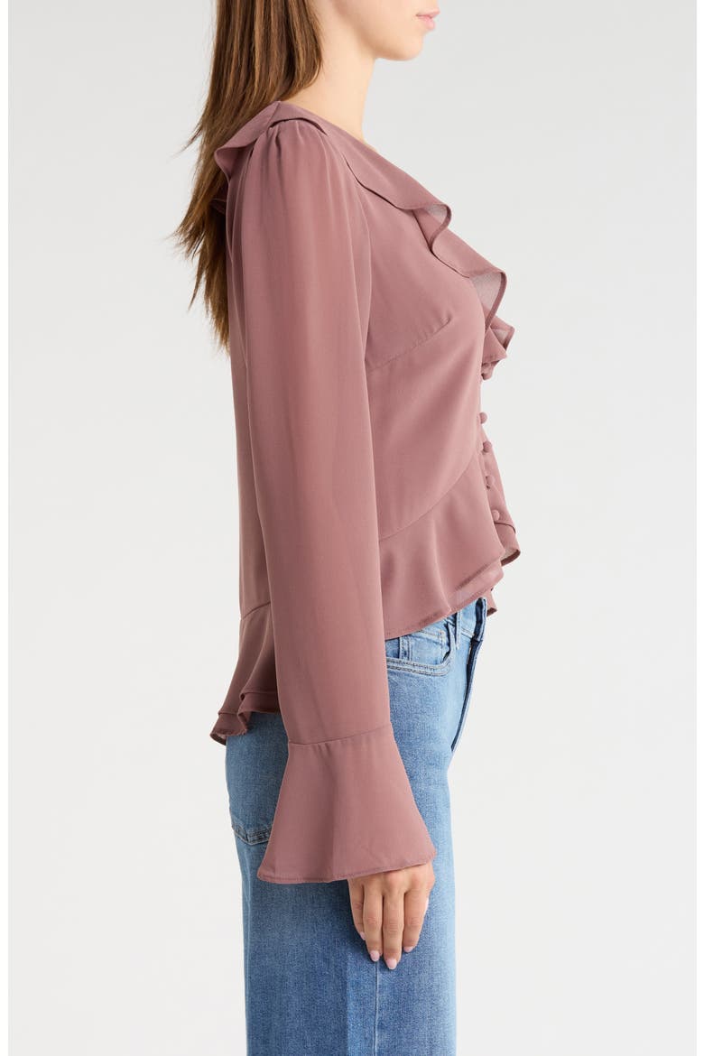 Vilma Ruffle Top, Alternate, color, MAUVE