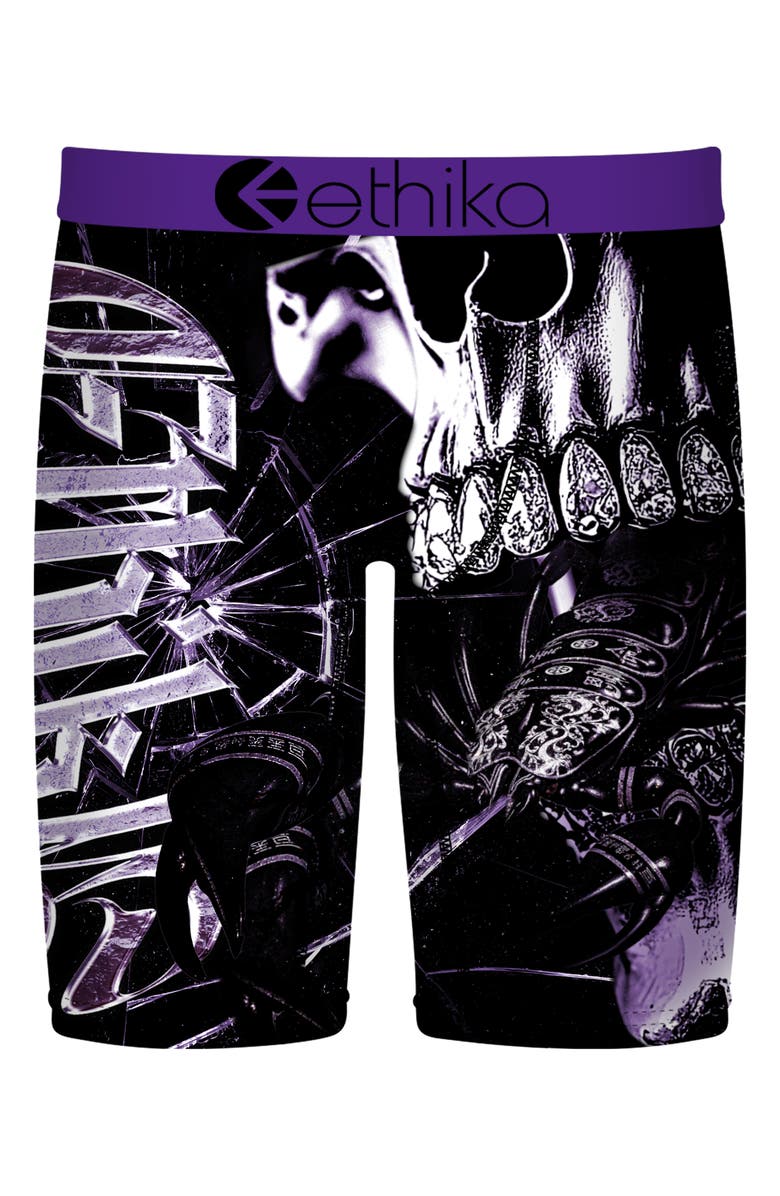 Ethika Kids' Best of Me Boxer Briefs, Main, color, Black Purple