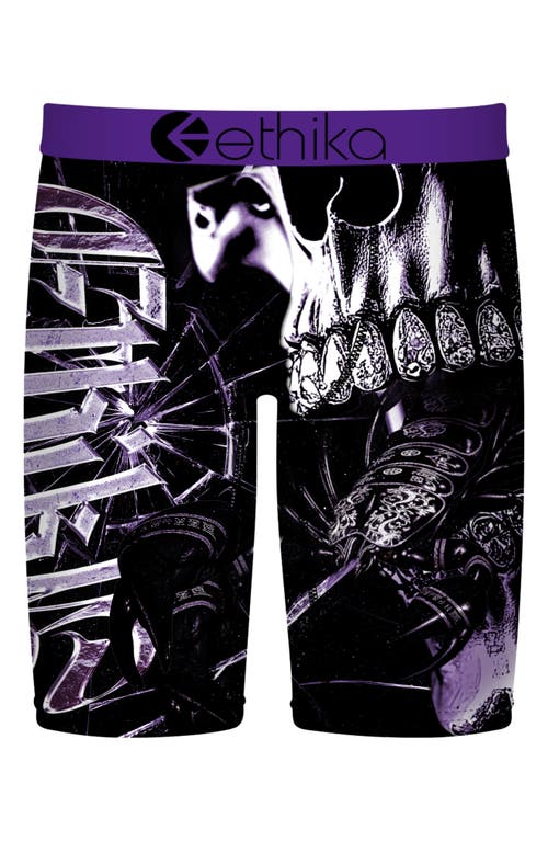 Ethika Kids' Best of Me Boxer Briefs in Black Purple  product