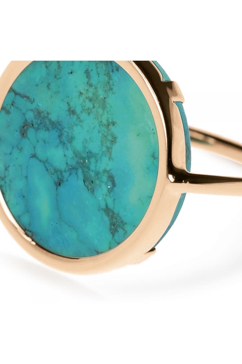 Disc Ring, Alternate, color, Turquoise