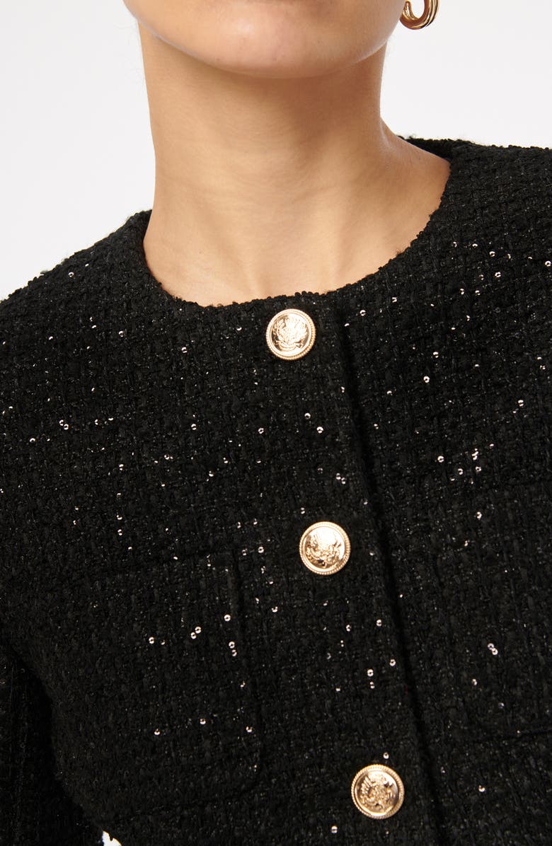 CAMI NYC Wrenley Sequin Tweed Jacket, Alternate, color, 