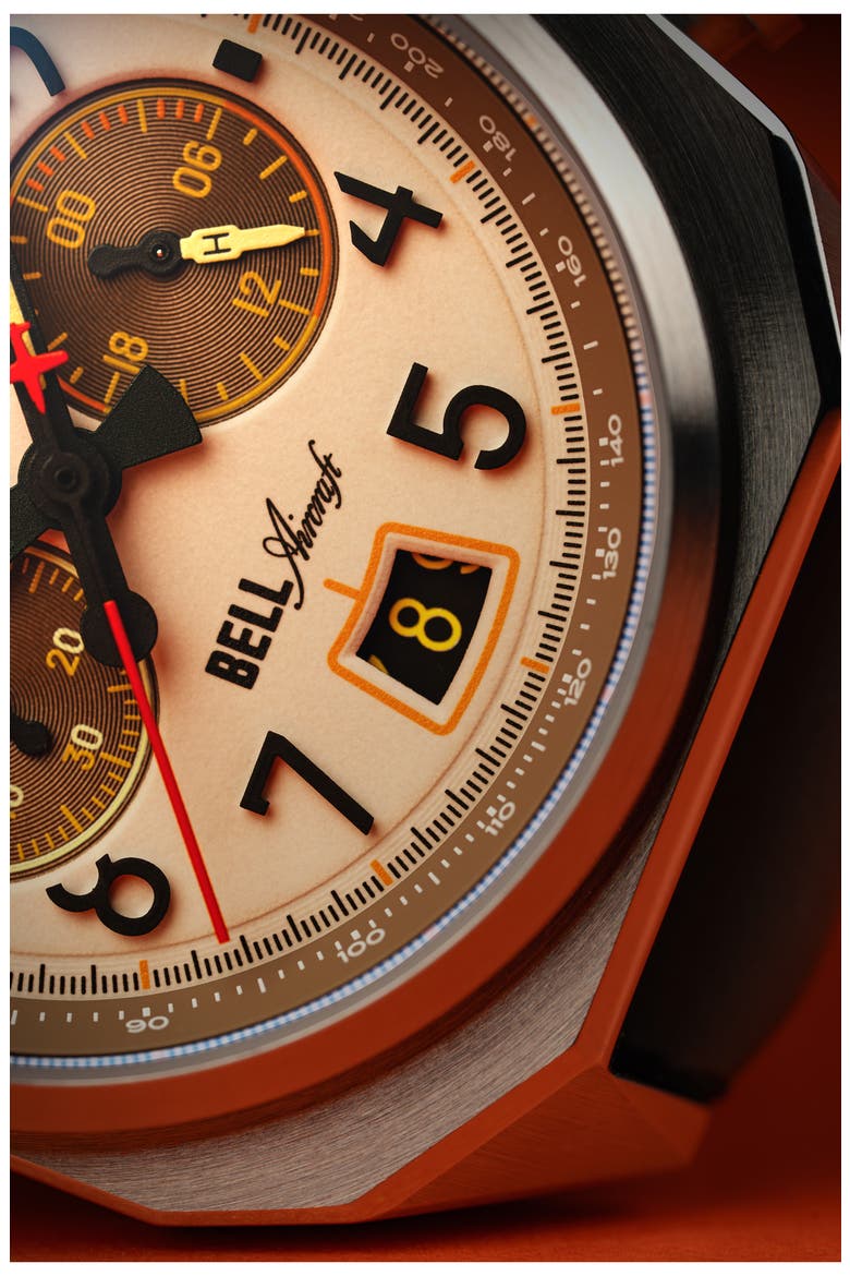 Bell X-1 Machbuster Chronograph Watch, 41mm, Alternate, color, CREAM