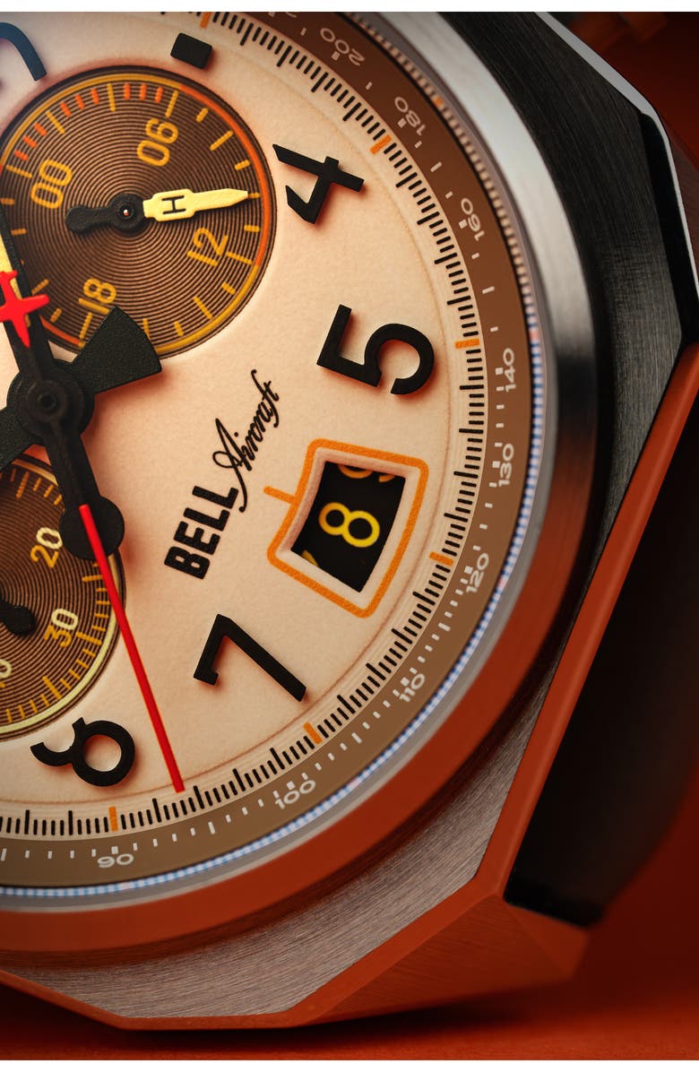 AVI-8 Bell X-1 Machbuster Chronograph Watch, 41mm, Alternate, color, Cream