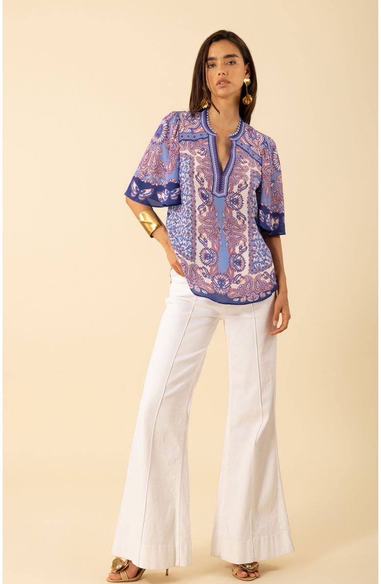 Hale Bob Novah Silk Top, Main, color, 