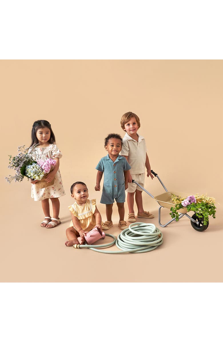 Modern Moments<sup>™</sup> by Gerber Puff Sleeve Dress, Alternate, color, Beige Tossed Lavender