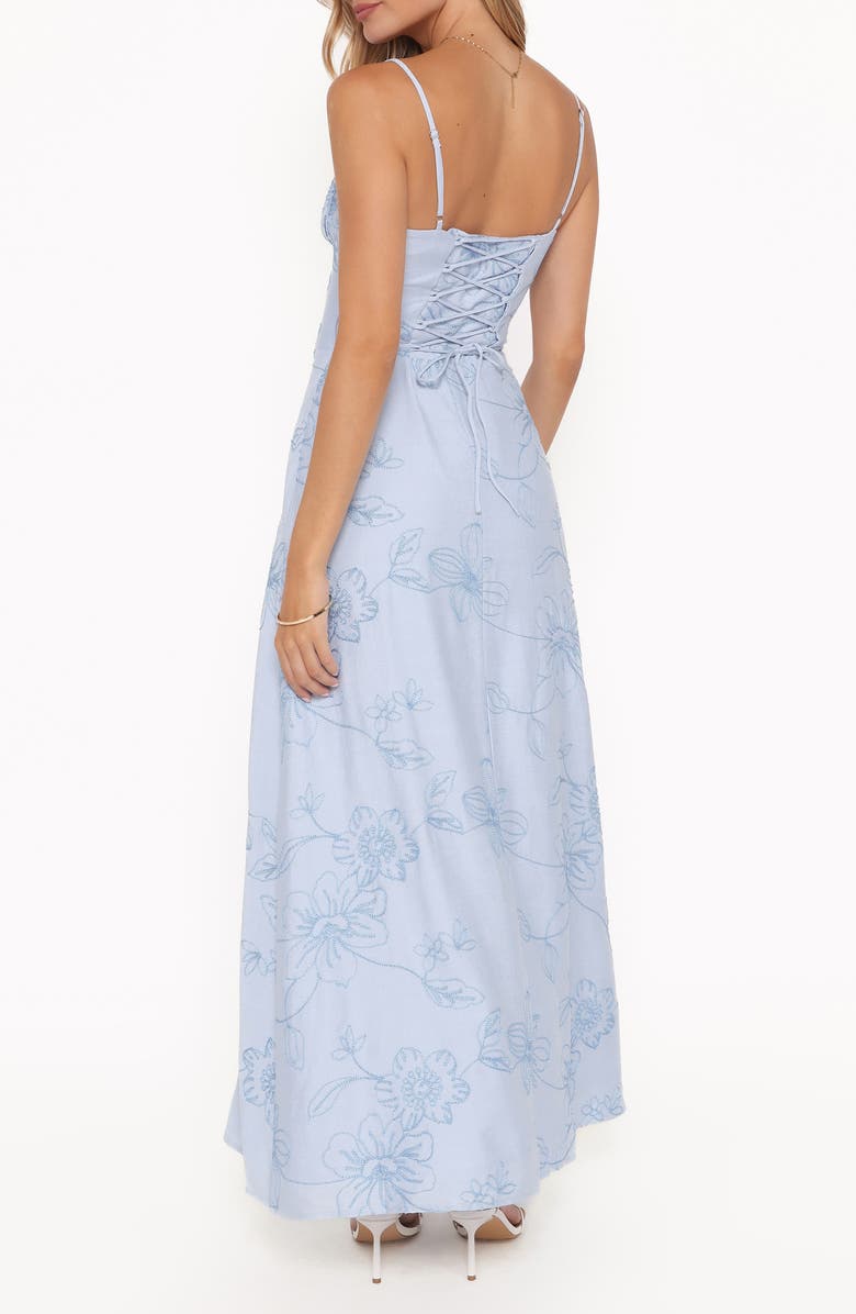 Petal & Pup Houston Print Sleeveless Maxi Dress, Alternate, color, Blue Floral