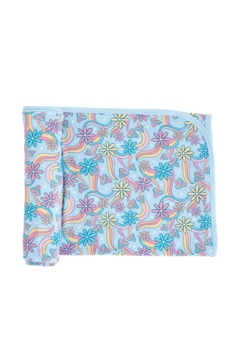 Charlie Lou Baby<sup>®</sup> Groovy Fall After All Swaddle, Main, color, Blue