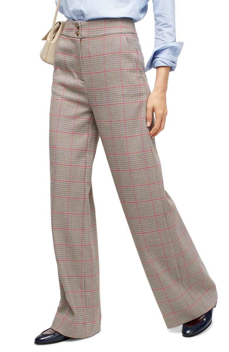 J.Crew Frankie Rose Plaid Pants, Alternate, color,