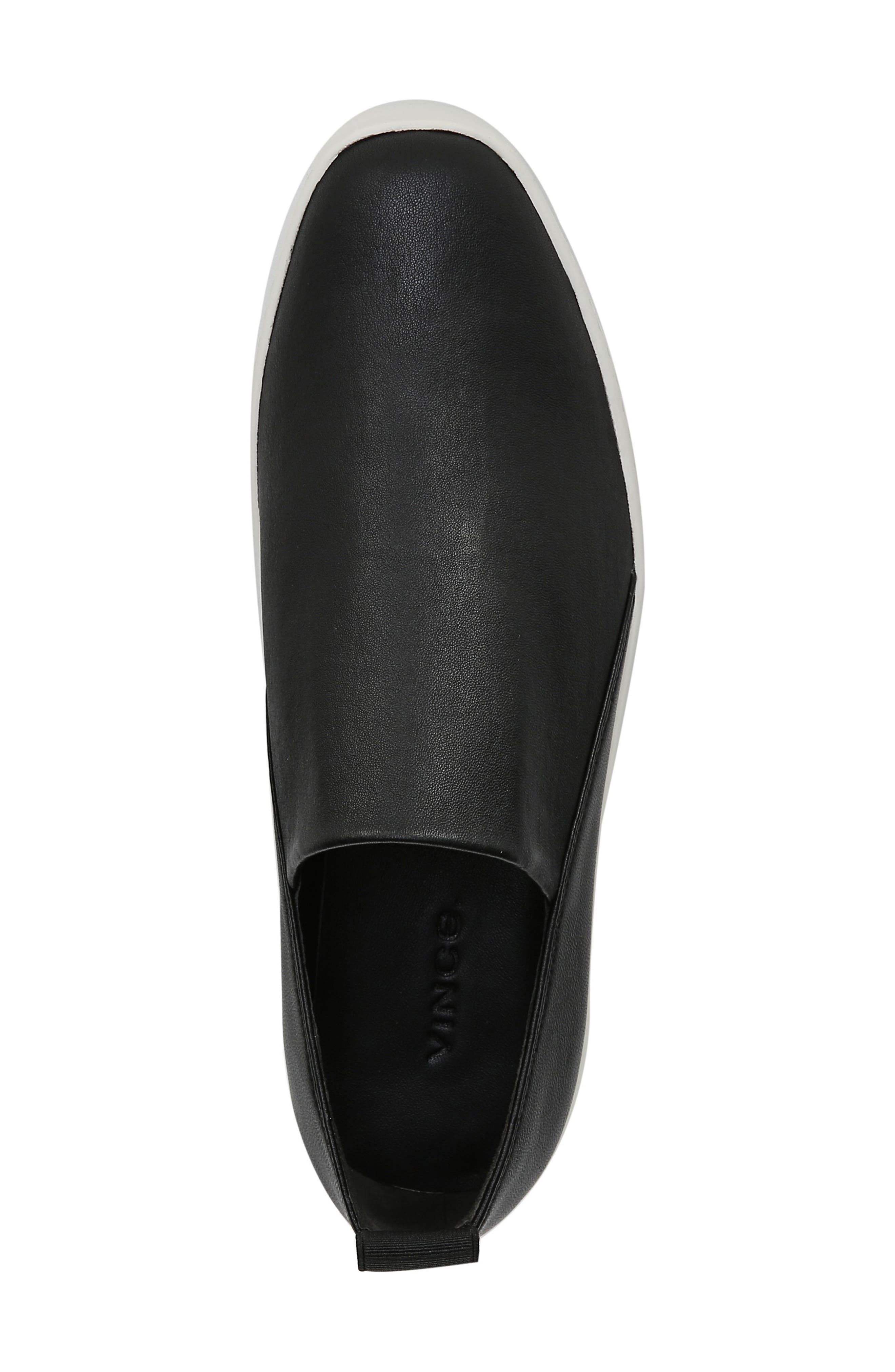 Saxon Slip-On Sneaker, Alternate, color, BLACK THIN STRETCH NAPPA