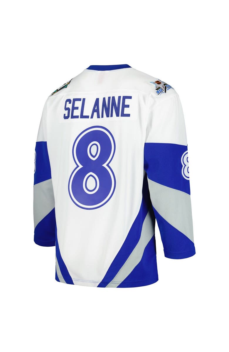 Mitchell & Ness Men's Mitchell & Ness Teemu Selanne White  1999 NHL All-Star Game Blue Line Player Jersey, Alternate, color, 