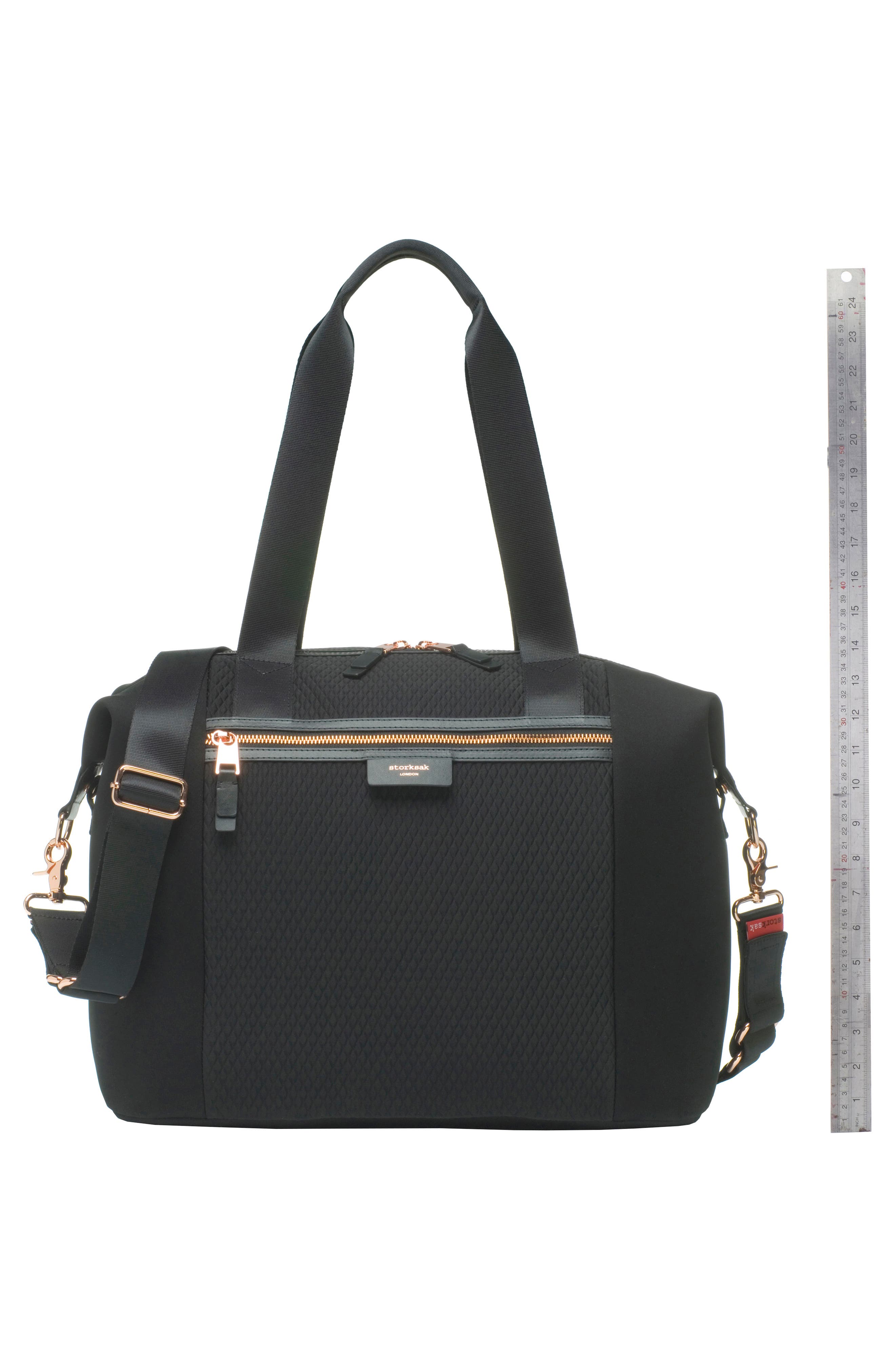 Storksak Stevie Lux Diaper Bag, Alternate, color, 