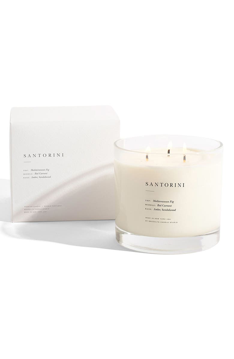 BROOKLYN CANDLE STUDIO Santorini Xl 3-Wick Candle, Alternate, color, Santorini