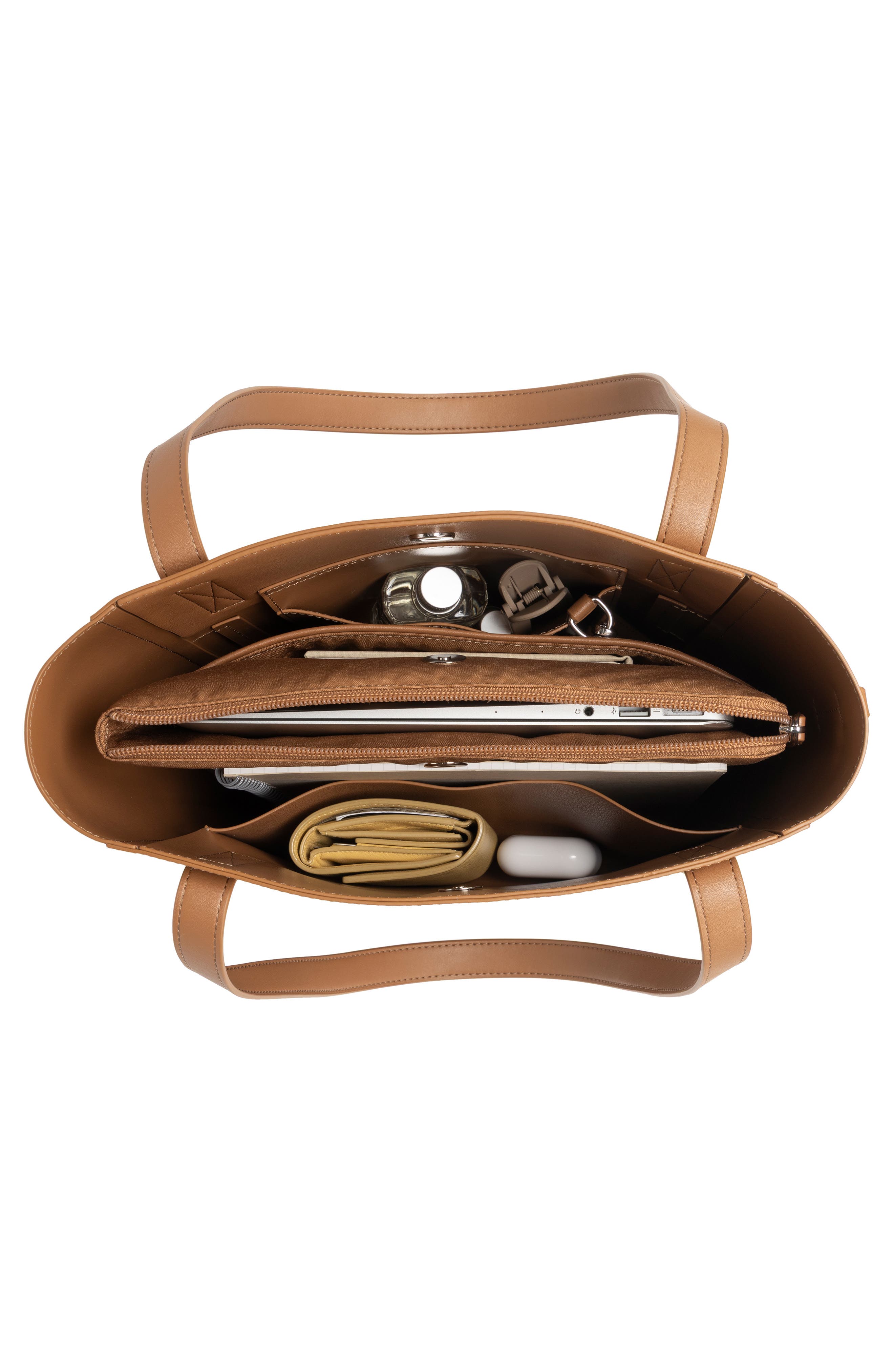 Haven 14-Inch Laptop Bucket Bag, Alternate, color, TOFFEE