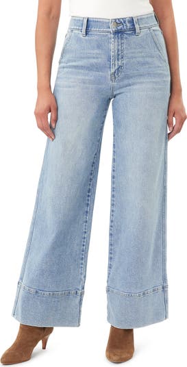 Night in London 31-Inch High Rise Wide Leg Trouser Jeans