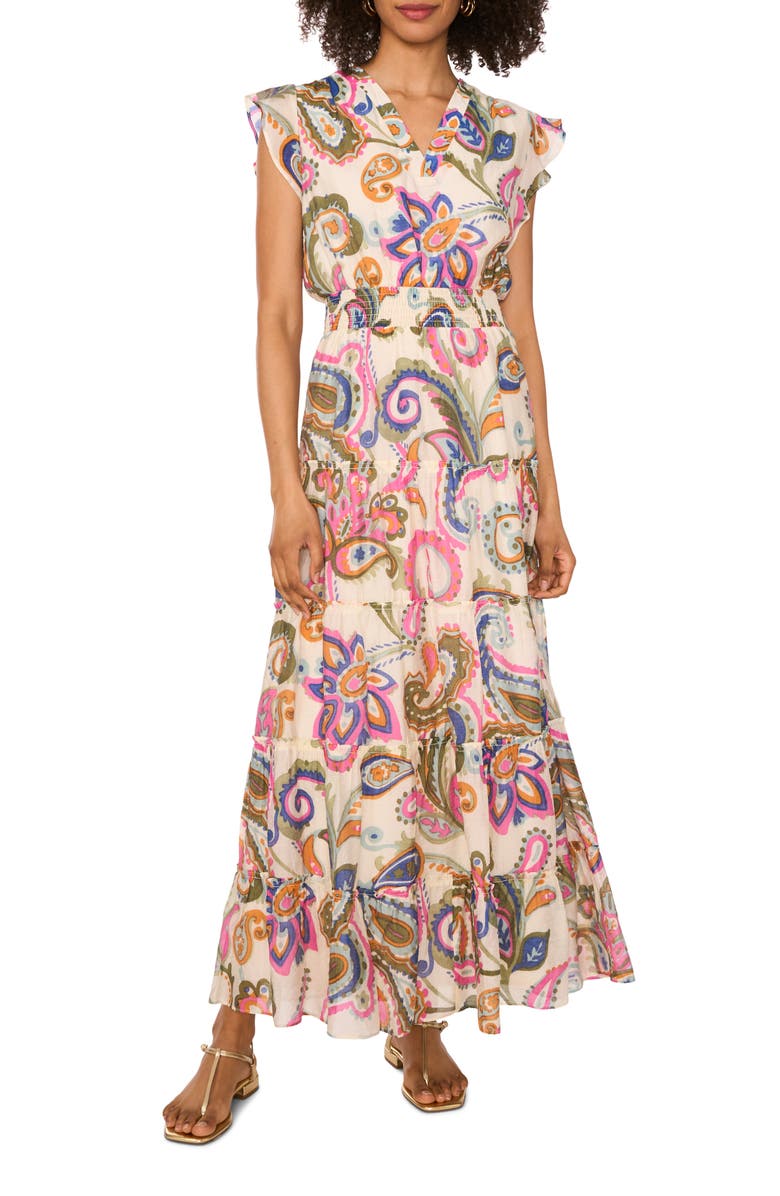 Vince Camuto Floral Paisley Maxi Dress, Main, color, 
