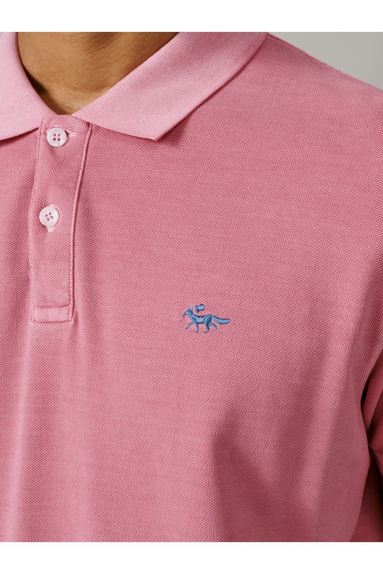 Lusby Short Sleeve Pique Polo Shirt, Alternate, color, Washed Pink
