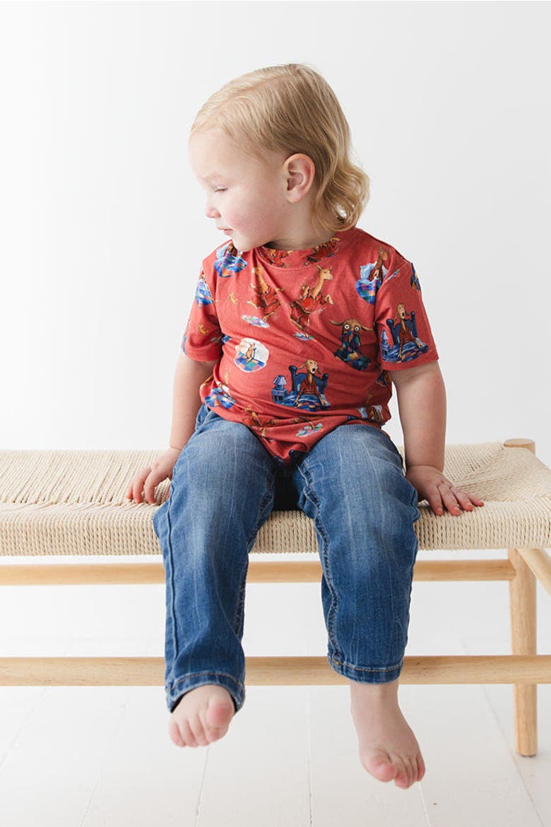 Baby's Llama Llama Red Pajama T-Shirt, Alternate, color, Red