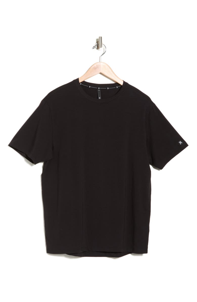 Kenneth Cole Stretch Cotton Activewear T-Shirt, Alternate, color, Black