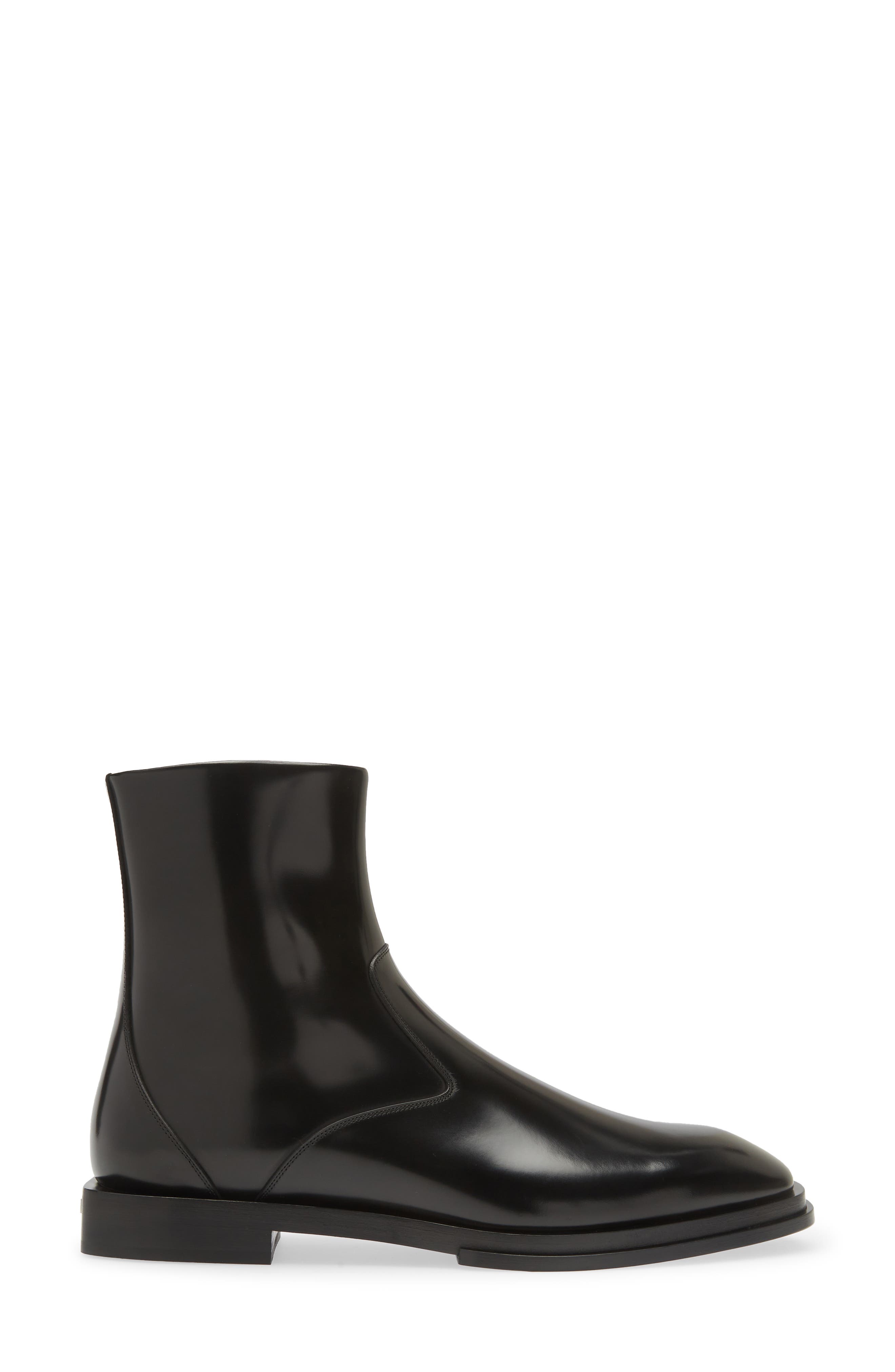 McQueen Slash Chelsea Boot, Alternate, color, 