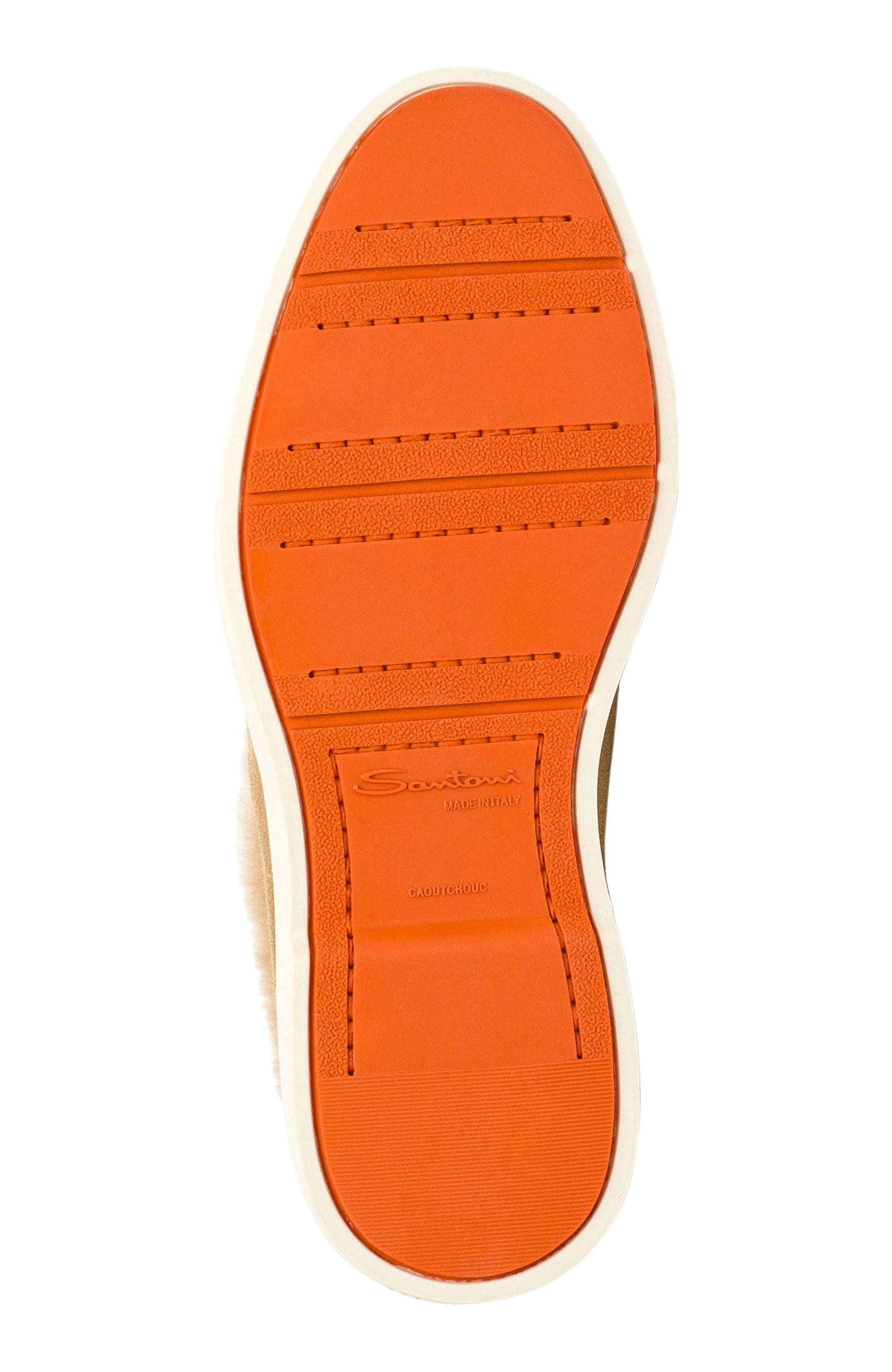 Santoni Women
s suede desert boot, Alternate, color, Brown