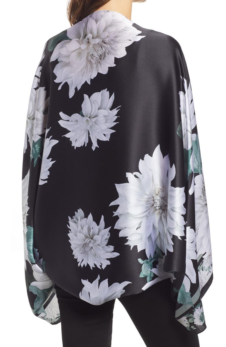 Ted Baker London Cincar Floral Print Silk Scarf, Alternate, color,