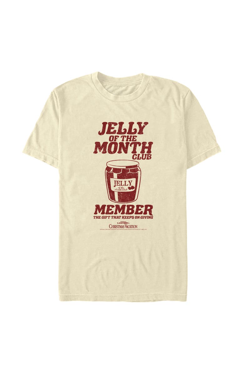 National Lampoon's Christmas Vacation Men's National Lampoon's Christmas Vacation Jelly of the Month Club  Graphic T-Shirt, Main, color, Beige
