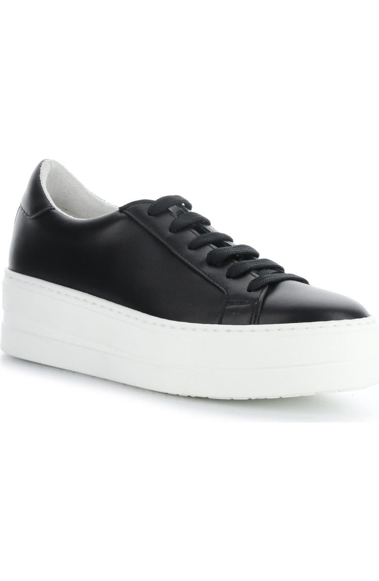 Bos. & Co. Maya Platform Sneaker, Main, color, Black Verona Leather