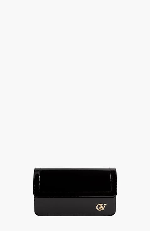 Iconic By Cavalinho Patent Leather Clutch Shoulder Bag 648