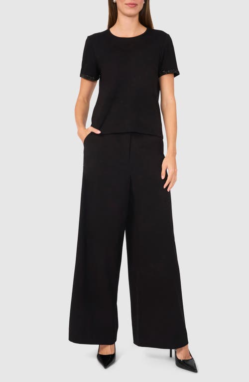 Halogen ® Rhinestone Cuff Top In Rich Black