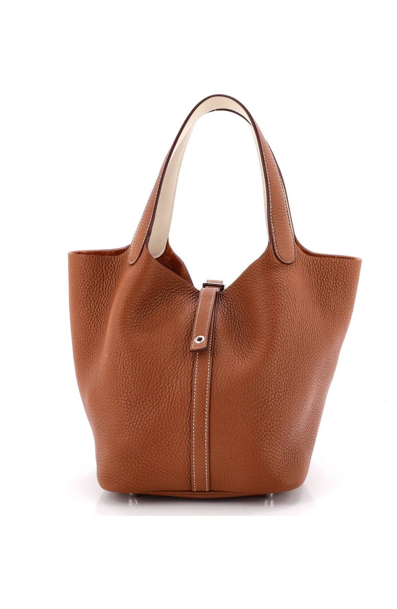 Pre-Owned Hermes Eclat Picotin Lock Bag Clemence MM, Main, color, Gold