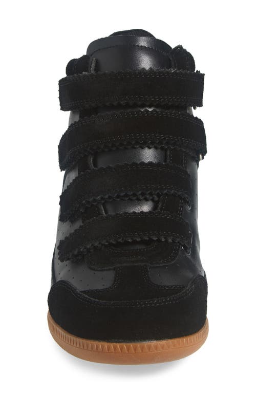 Steve Madden Mustang Wedge Sneaker In Black