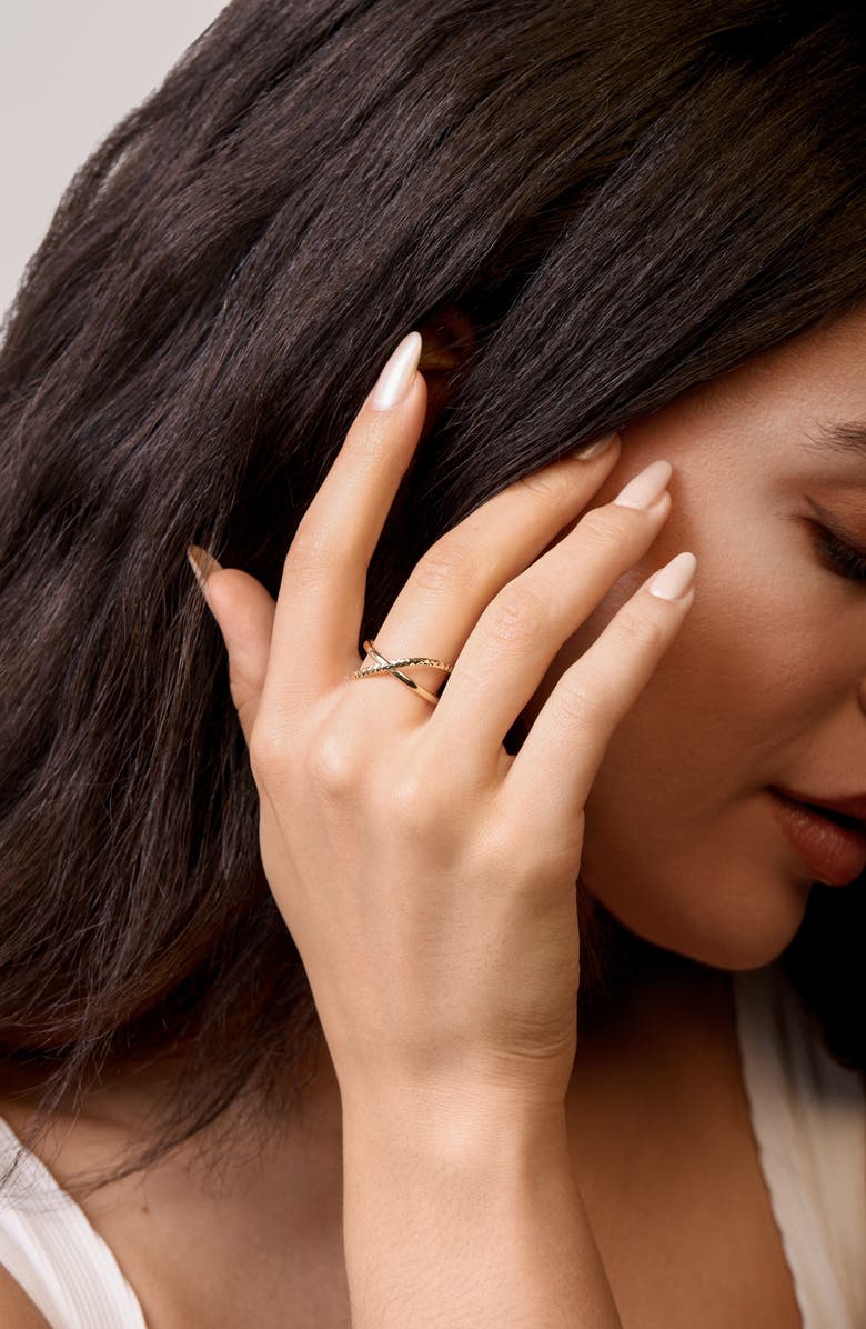 Bony Levy 14K Gold Crossover Ring, Alternate, color, 