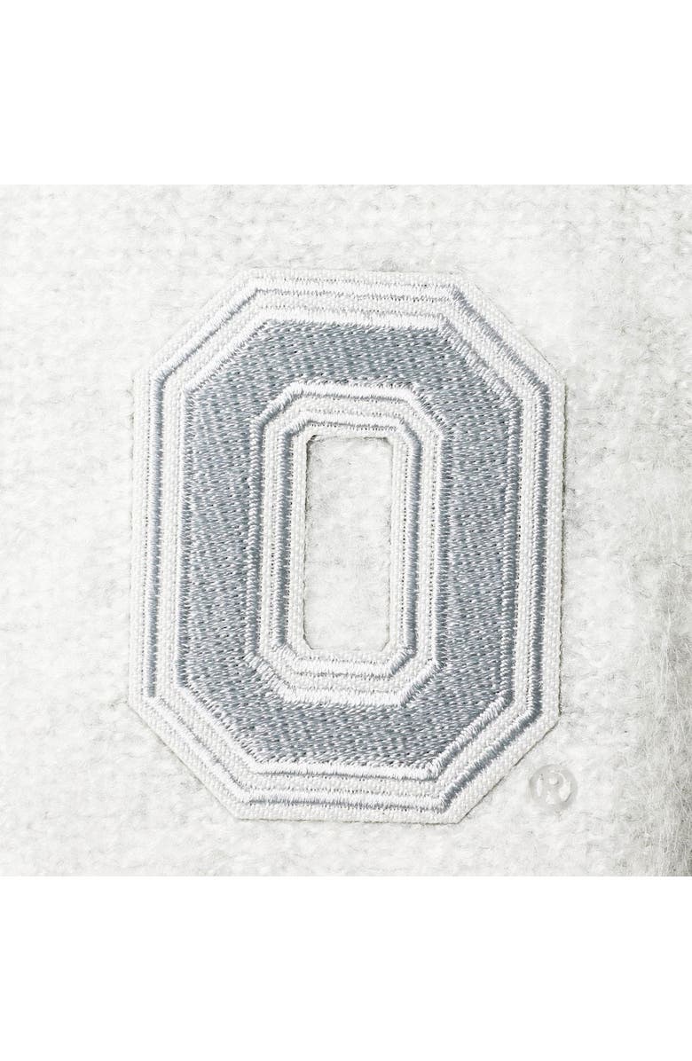 GAMEDAY COUTURE Women's Gameday Couture Gray Ohio State Buckeyes Effortlessly Essential Sweater Knit Tri-Blend Pullover Hoodie, Alternate, color, 