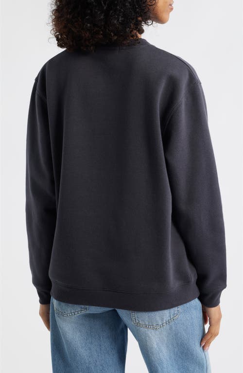 Vinyl Icons Holly Jolly Santa Crewneck Sweatshirt In Black