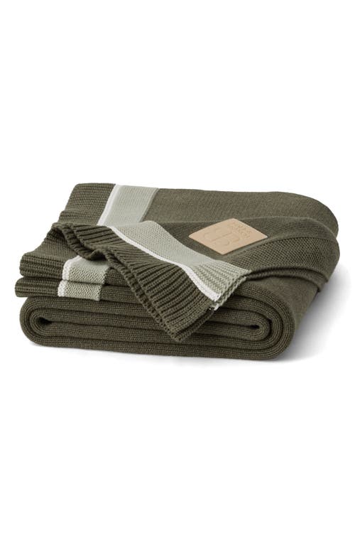 Boll & Branch Court Knit Throw Blanket in Heathered Pine  product