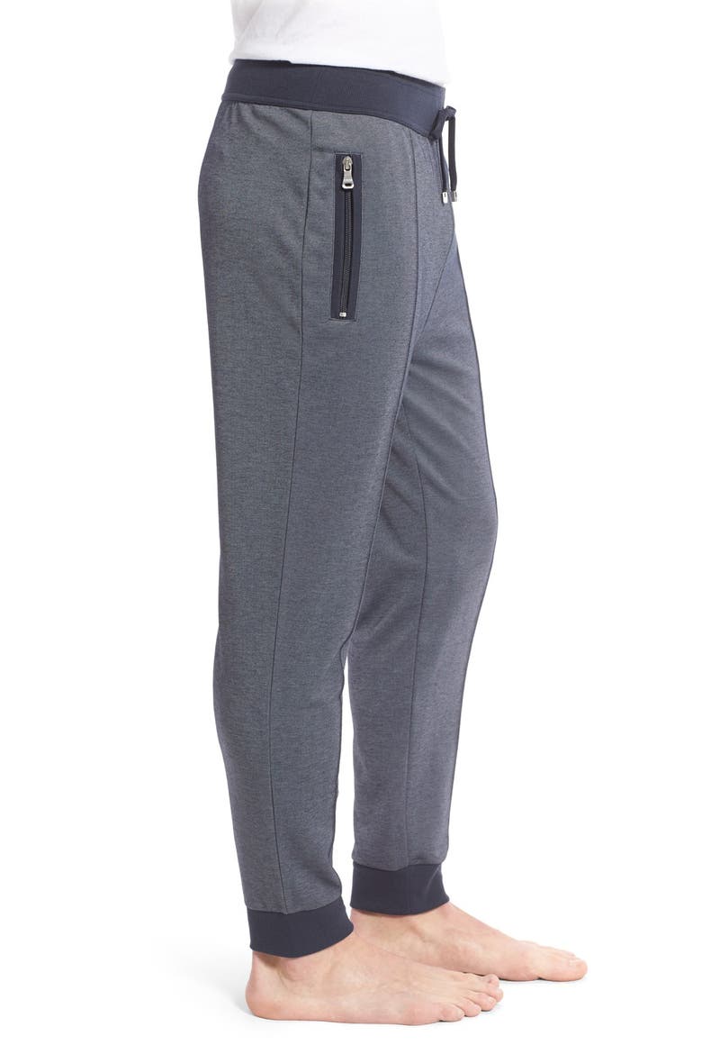 BOSS Cotton Blend Lounge Pants, Alternate, color, DARK BLUE