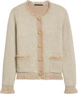 KOBI HALPERIN Kailey Sequin Fringe Cardigan