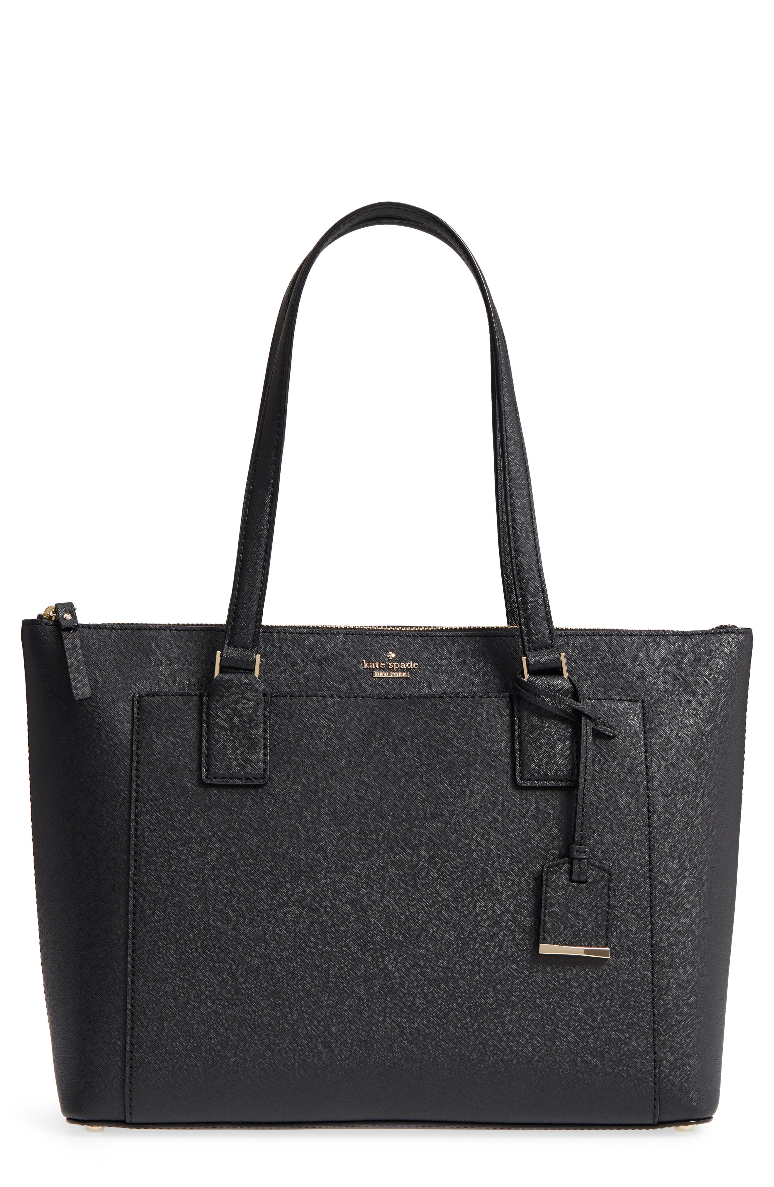 Kate Spade New York cameron street – audrey leather laptop tote, Main, color, 