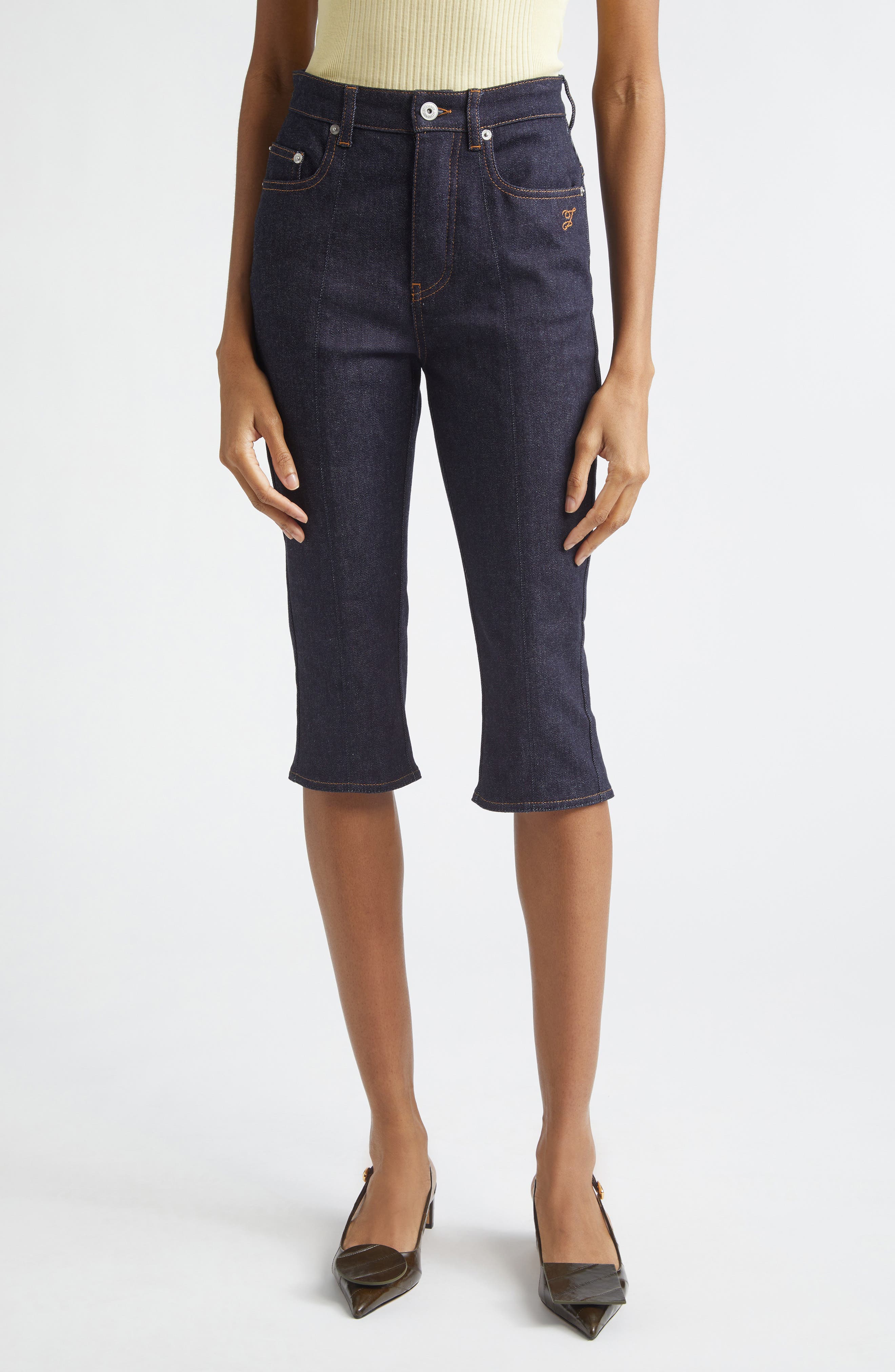 Le Capri de-Nimes Denim Capri Pants